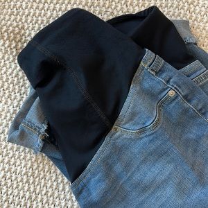 Isabel straight crop maternity jeans